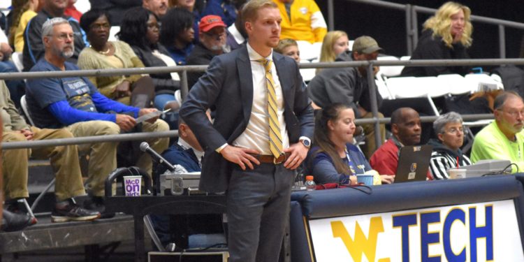 WVU Tech head coach James Long looks on from the sidelines during a game in Beckley. (Photo courtesy of WVU Tech athletics)