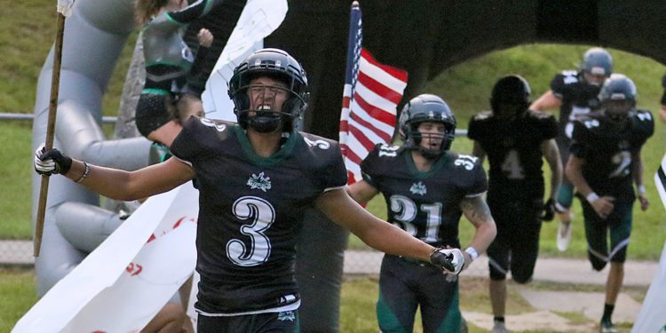 (Brad Davis/For LootPress) Wyoming East takes the field for its annual battle with cross-county rival Westside Friday night in New Richmond.