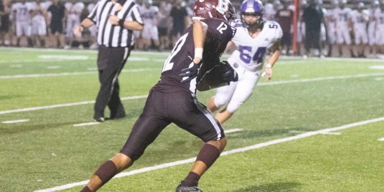 Beckley's Elijah Redfern scored three touchdowns in Friday's win over Riverside. (Heather Belcher/Lootpress)