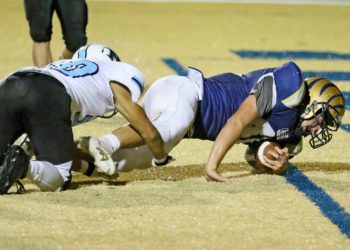 File Photo - (Brad Davis/For LootPress) Shady Spring running back Bryson Pinardo gets into the endzone for a touchdown against Mingo Central Oct. 16 in Shady.