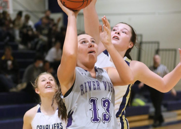 (Brad Davis/For LootPress)
River View's Haylie Payne drives to the bucket during a Jan. 11 showdown between River View and Greenbrier West in Charmco