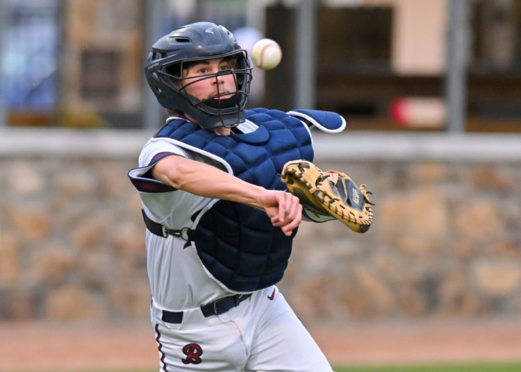Bluefield Cather Bryson Redmond throws a ball during a game against Princeton on March 18. (Greg Barnett)