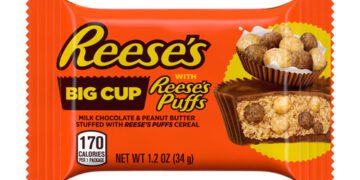 New Reese’s Big Cup Stuffed with Reese’s Puffs Cereal is the epic collab everyone needs.