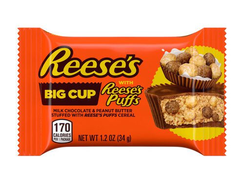 New Reese’s Big Cup Stuffed with Reese’s Puffs Cereal is the epic collab everyone needs.