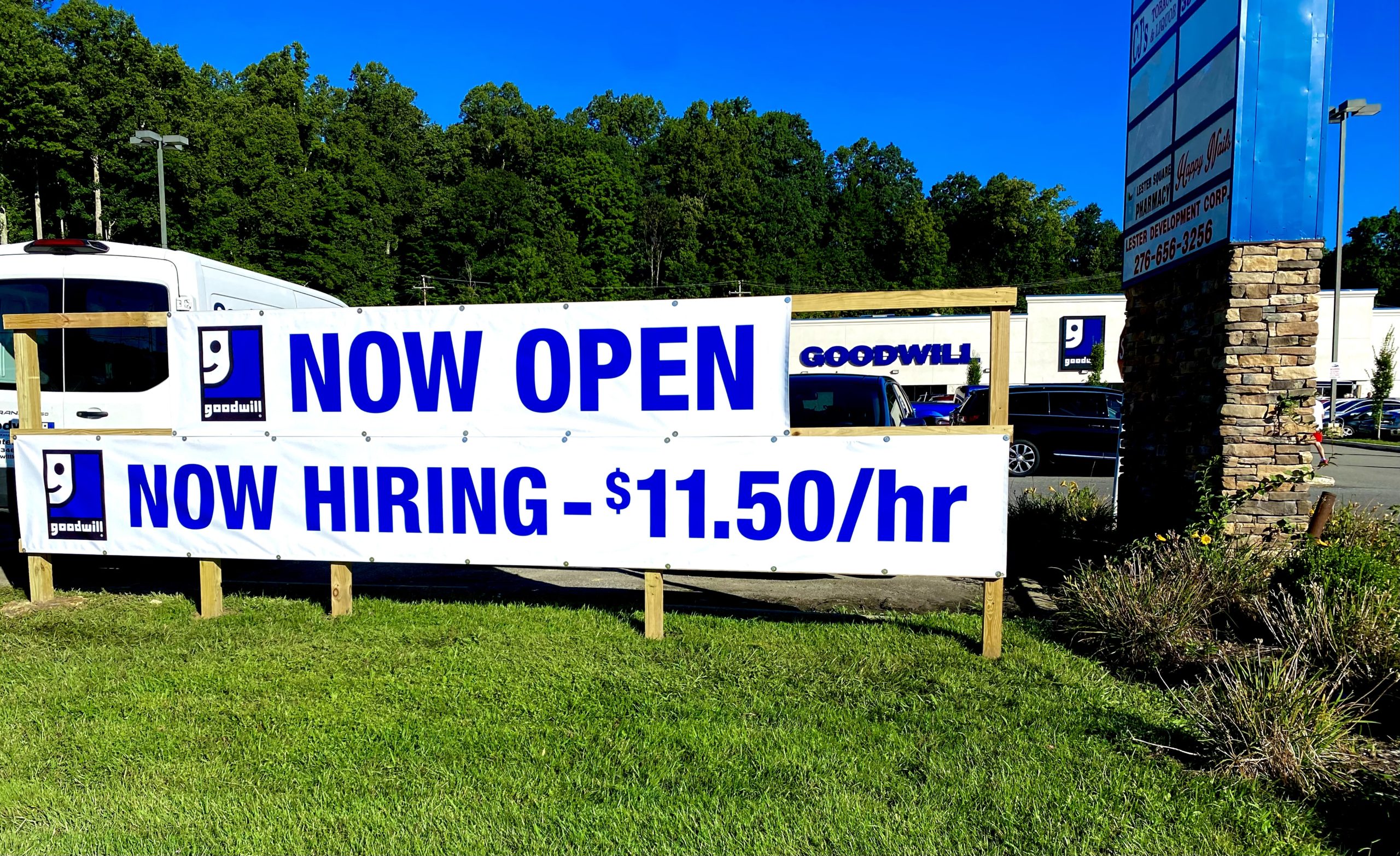 Patrons line the streets for the Grand Opening of Sophia Goodwill