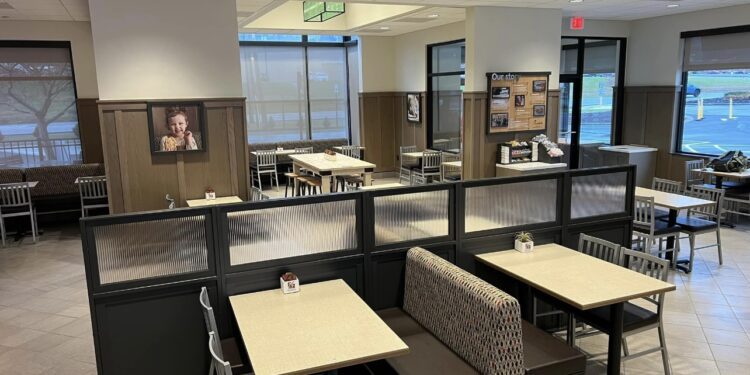 Inside the renovated Chick-fil-A Beckley Galleria location. Photo: Richard Jarrell