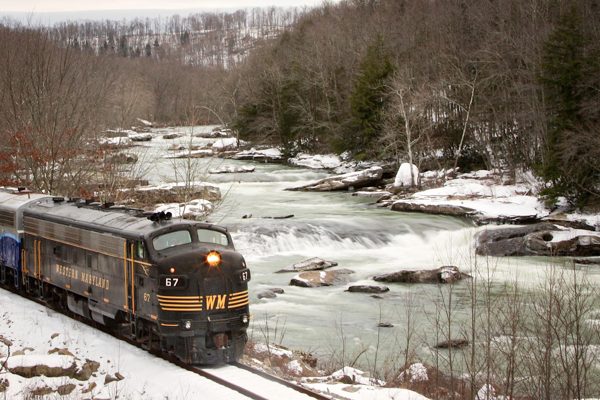 Durbin and Greenbrier Valley Railroad offering rail excursions to