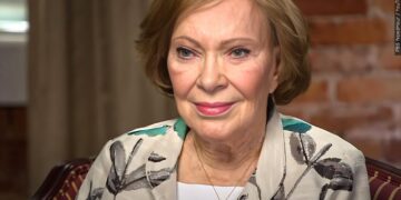 Rosalynn Carter, American writer, activist, First Lady of the United States from 1977 to 1981, and the wife of President Jimmy Carter