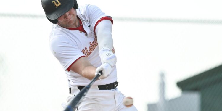 University's Noah Braham was named captain of the Class AAA all-state first team after leading the Hawks back to the state tournament with a .529 batting average, 32 extra-base hits and 66 RBI. (William Wotring/The Dominion Post)