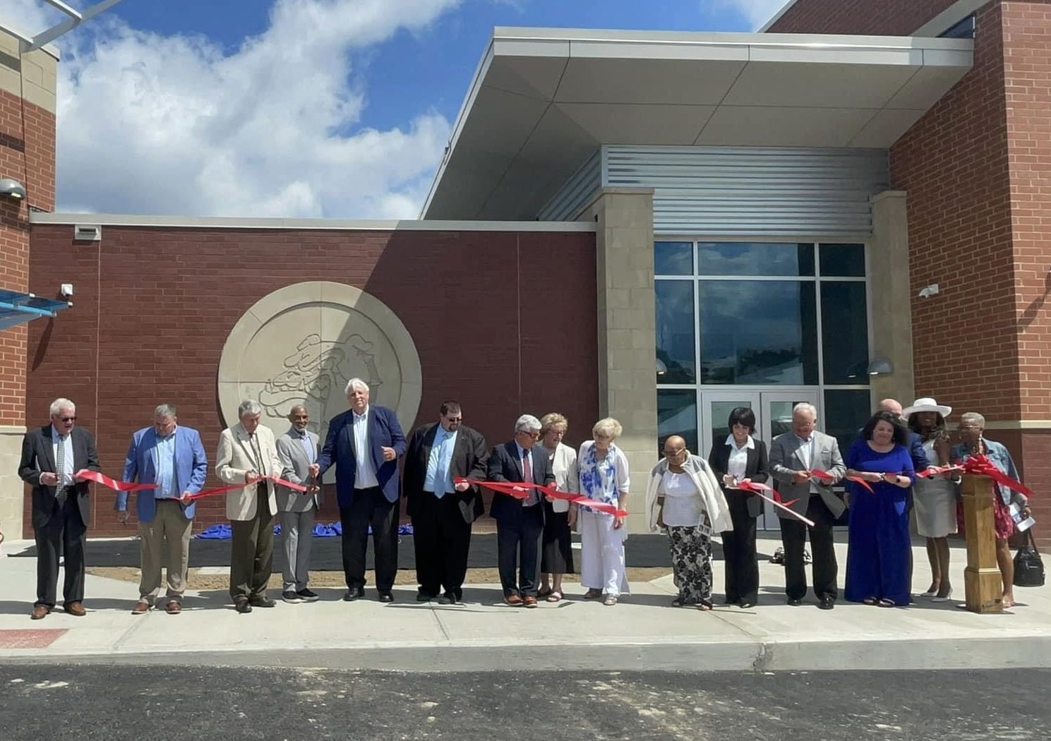 State and local leaders cut ribbon on new Stratton Elementary School building