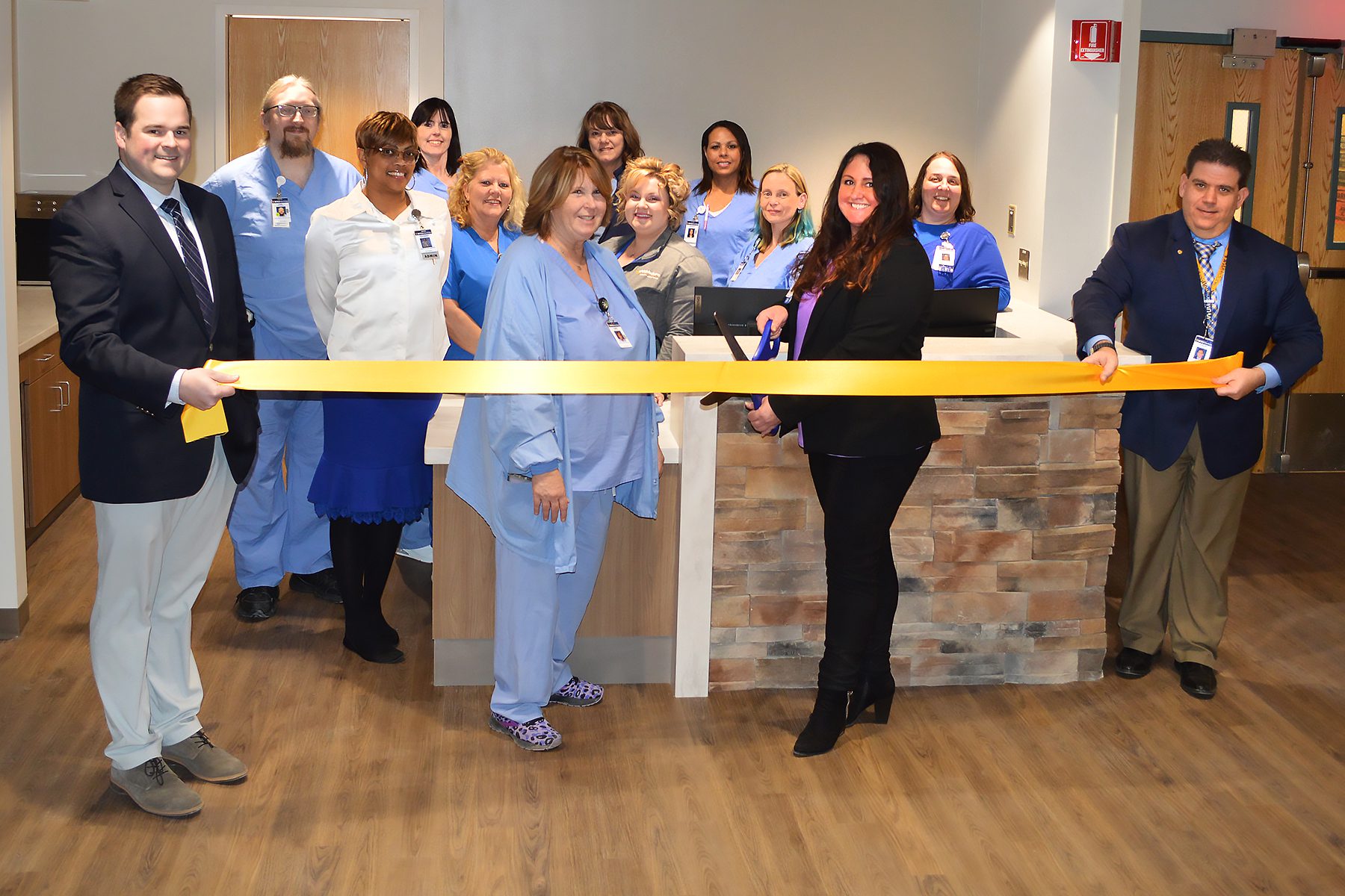 Fairmont Medical Center staff cut ribbon on new endoscopy and