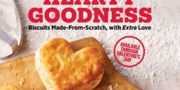 Heart Shaped Biscuits available Feb. 1-14