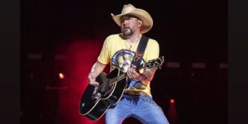 Jason Aldean performs during CMA Fest 2022 in Nashville, Tenn., on June 9, 2022. Country Music Television removed Aldean’s music video for the newly released single “Try That in a Small Town.” (Photo by Amy Harris/Invision/AP, File)