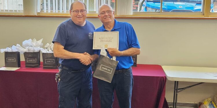 Benny Filiaggi pictured with Montgomery Mayor Greg Ingram | City of Montgomery photo
