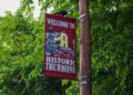 Welcome banners line the town in Thurmond | Lootpress photo