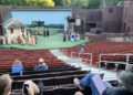 Actors and production staff run through a dress rehearsal for Hatfields & McCoys at the Cliffside Amphitheatre | Photo courtesy David Sibray