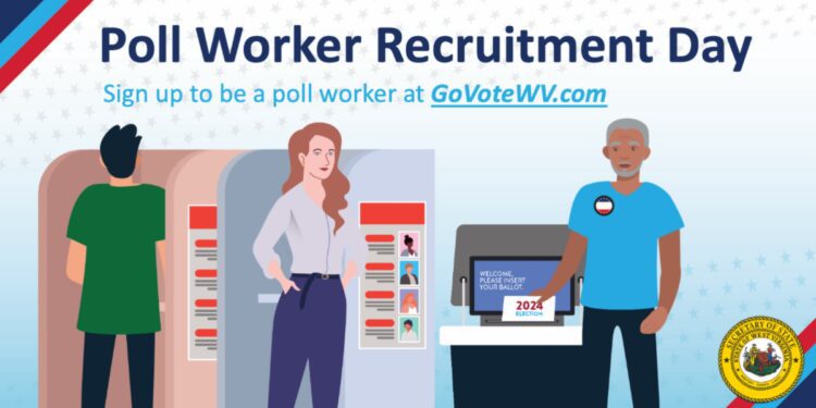 West Virginia Mac Warner is working with county clerks to prepare WV for National Poll Worker Recruitment Day, which is set for August 1. 