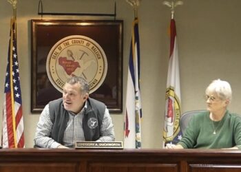 Raleigh County Commissioners President Greg Duckworth and Linda Epling