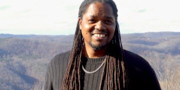 Landau Eugene Murphy Jr. looks on Pipestem Resort State Park - (LP Photo/Cameron Gunnoe)