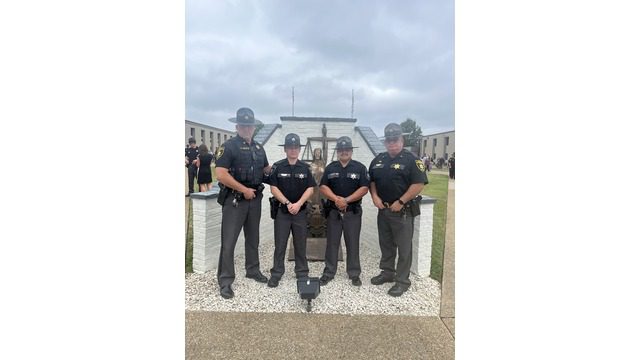Pictured left to right. Chief Deputy Josh Martin, Deputy Kameron Pack, Deputy Herman Rodriguez(Field Training Officer) and Sheriff Bart Baker