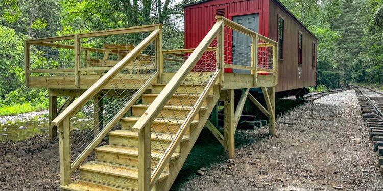 Historic Rail Lodging Now Booking 2026 Stays in Cass