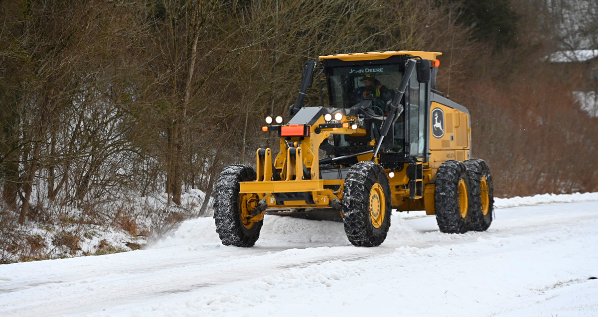 Graders to the rescue: WVDOH deploys heavy artillery in the battle against ice