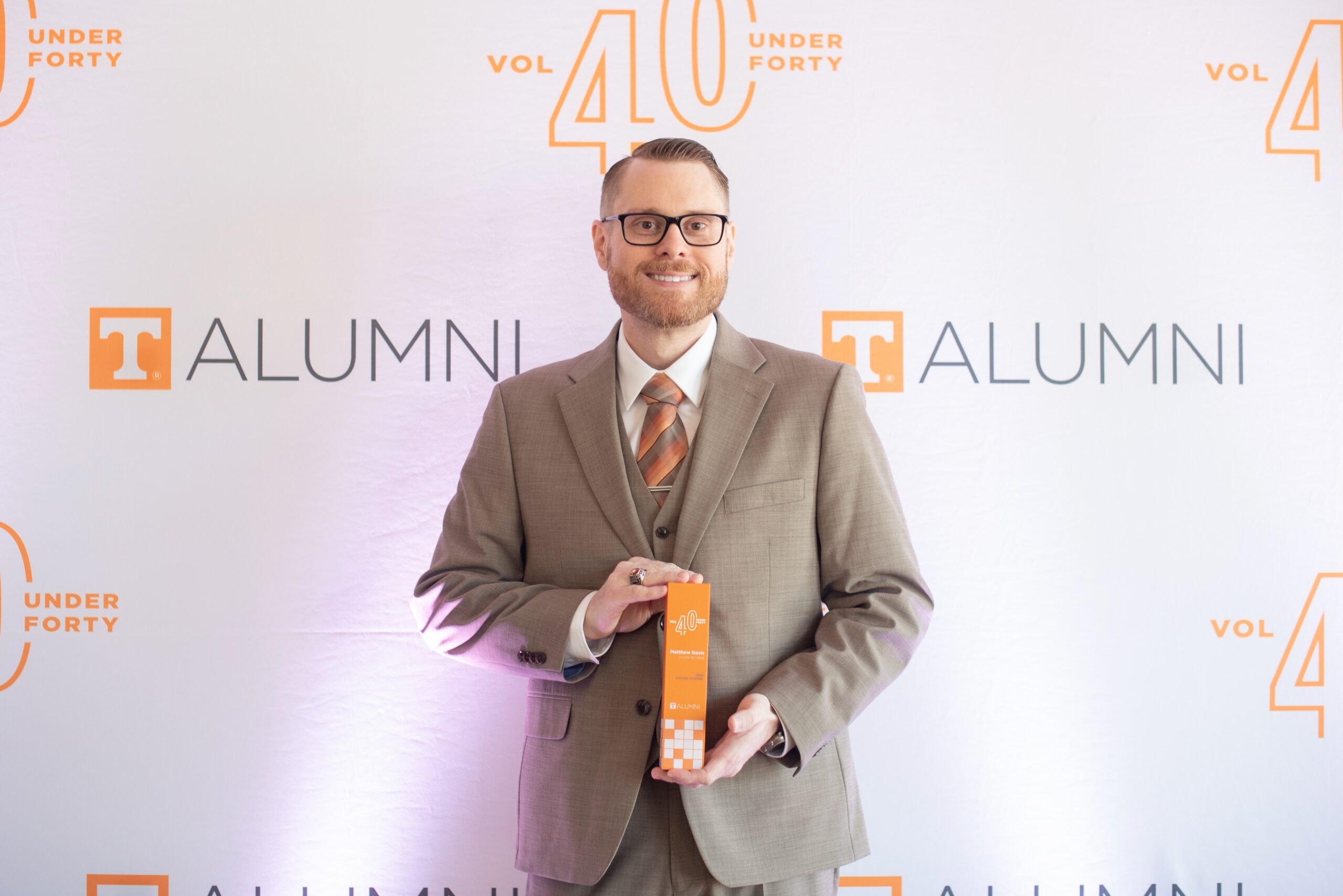 Dr. Matthew A. Davis Named to University of Tennessee’s “Volunteer 40 Under 40” Class
