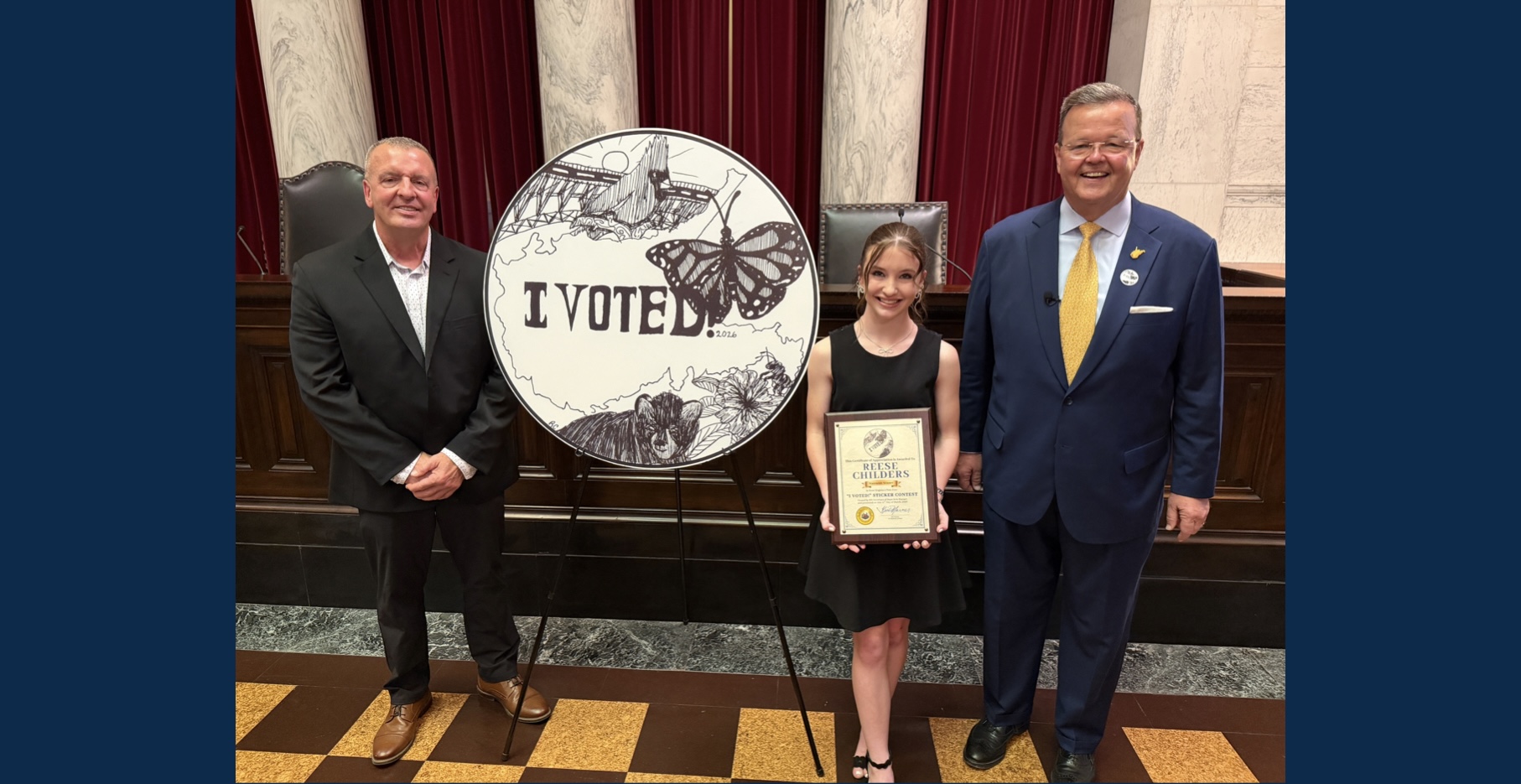 Raleigh County eighth grader wins West Virginia’s first-ever “I Voted!” Sticker Contest