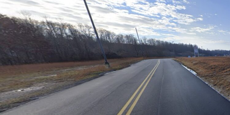 Repaved road leading to Fayette Landing in Oak Hill, now under the ownership of the city.