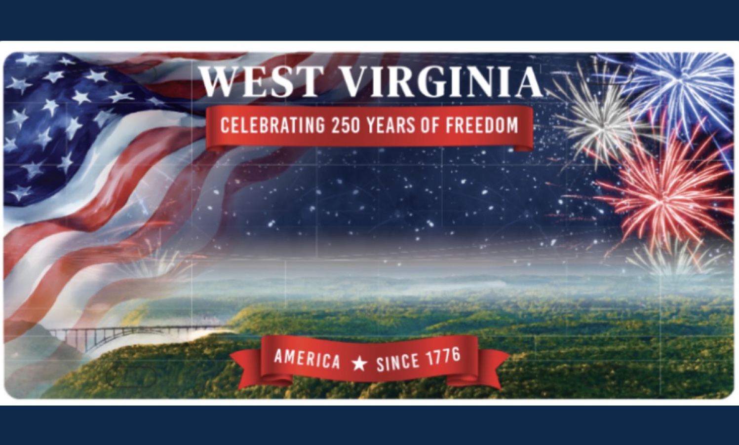 America 250 license plates selling quickly across West Virginia