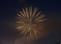 Fireworks light up the sky in Ansted Saturday night