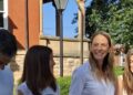 Alison Rosiek-Ibarra announces her candidacy in front of the Fayette County Courthouse on Wednesday, July 1, 2026 | Alison Ibarra