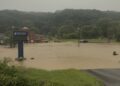 Flooding at Kilsyth Freewill Baptist Church in Mount Hope