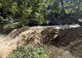 Dunloup Creek Falls near Thurmond