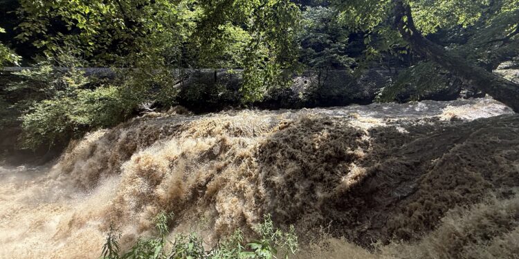 Dunloup Creek Falls near Thurmond