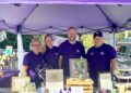West Virginia Hive client -- WildKat's Herbal Oasis, LLC – was at the 2025 Bridge Day and will be back again in 2026. From left to right are Katrina Johnson, Founder and CEO; Amber Graham; Jason White; and Zach Johnson.