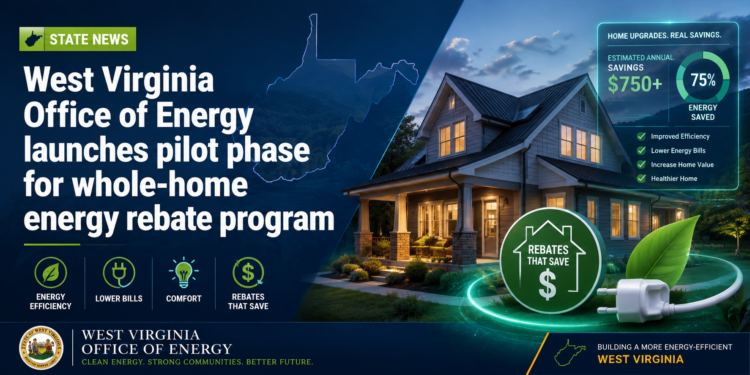 West Virginia Office of Energy launches pilot phase for whole-home energy rebate program