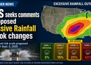 National Weather Service proposes new five-level excessive rainfall risk scale