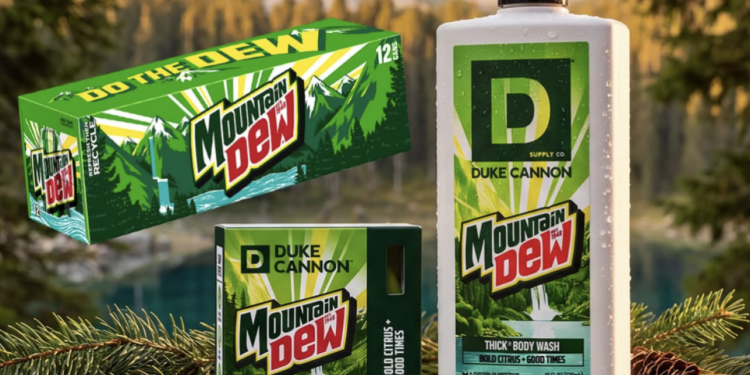 Mountain Dew Is Heading to the Shower with New Soap and Body Wash